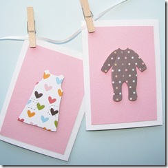 Girl Laundry Note Cards