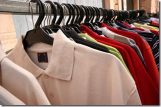 Polo shirts with curling collar