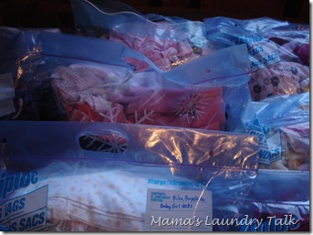 Storage Bags of Children's Clothes