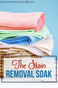 How to Remove Stains with The Soak