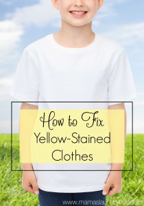 Have your white clothes turned yellow? Here's how to fix them!