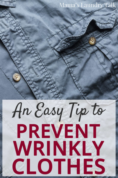 Preventing Wrinkly Clothes the Frugal Way