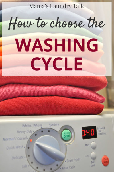 Laundry Basics: How to Choose the Washing Cycle