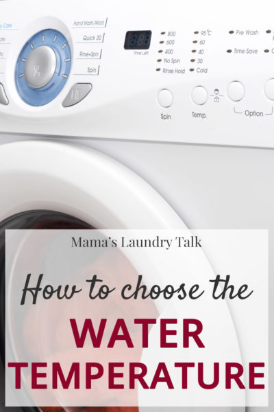 Laundry Basics: Choosing Water Temperature