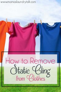 How to Remove Static Cling From Clothes