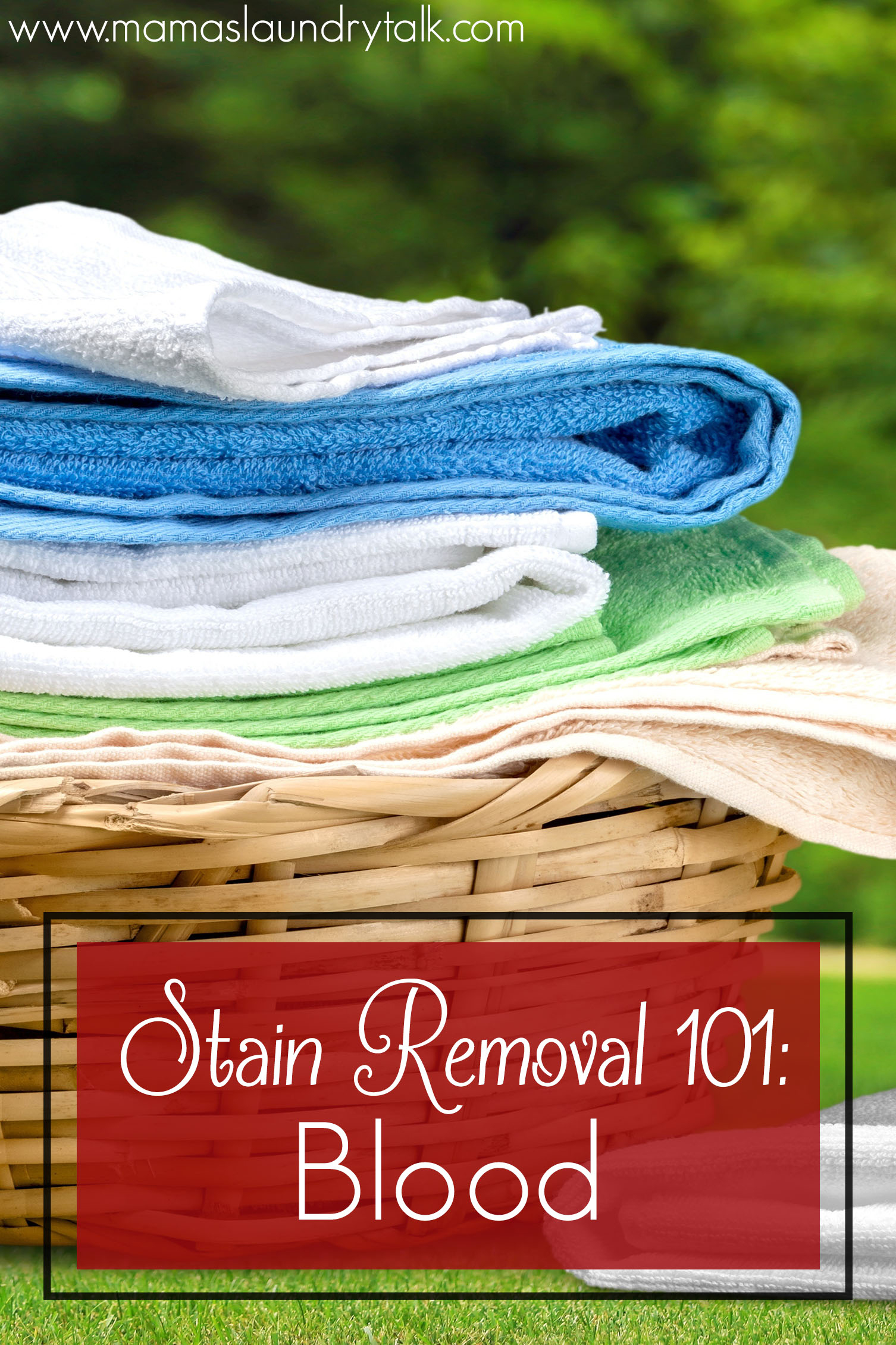 How to Remove Blood from Fabric Mama's Laundry Talk