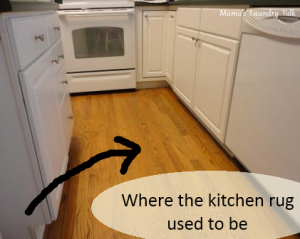 Where the Kitchen Rug Used to Be