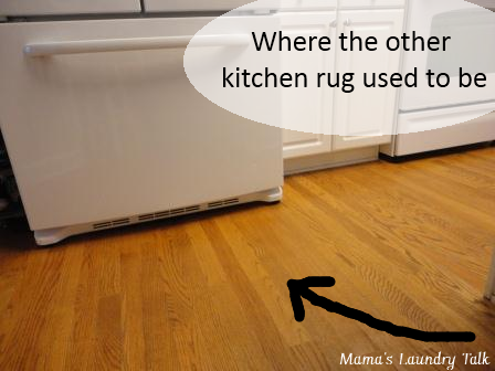 Where the Other Kitchen Rug Used to Be