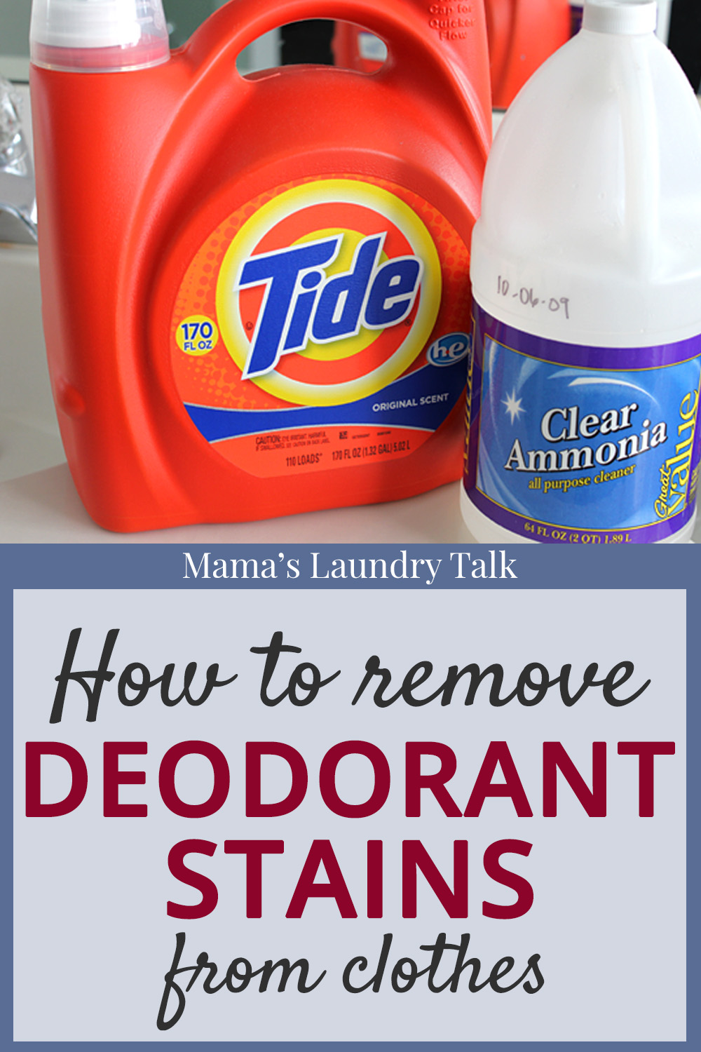 How to Remove Deodorant Stains from Clothes - Mama's ...