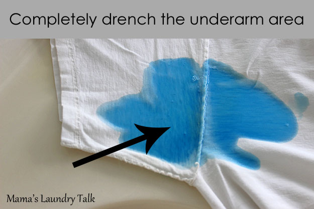 Get Rid of Underarm Stains and Odors - detailed instructions at Mama's Laundry Talk