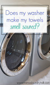 Does my washer make my towels smell soured?