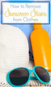How to Remove Sunscreen Stains From Clothes