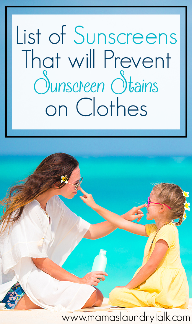List of Sunscreens That will Prevent Sunscreen Stains on Clothes